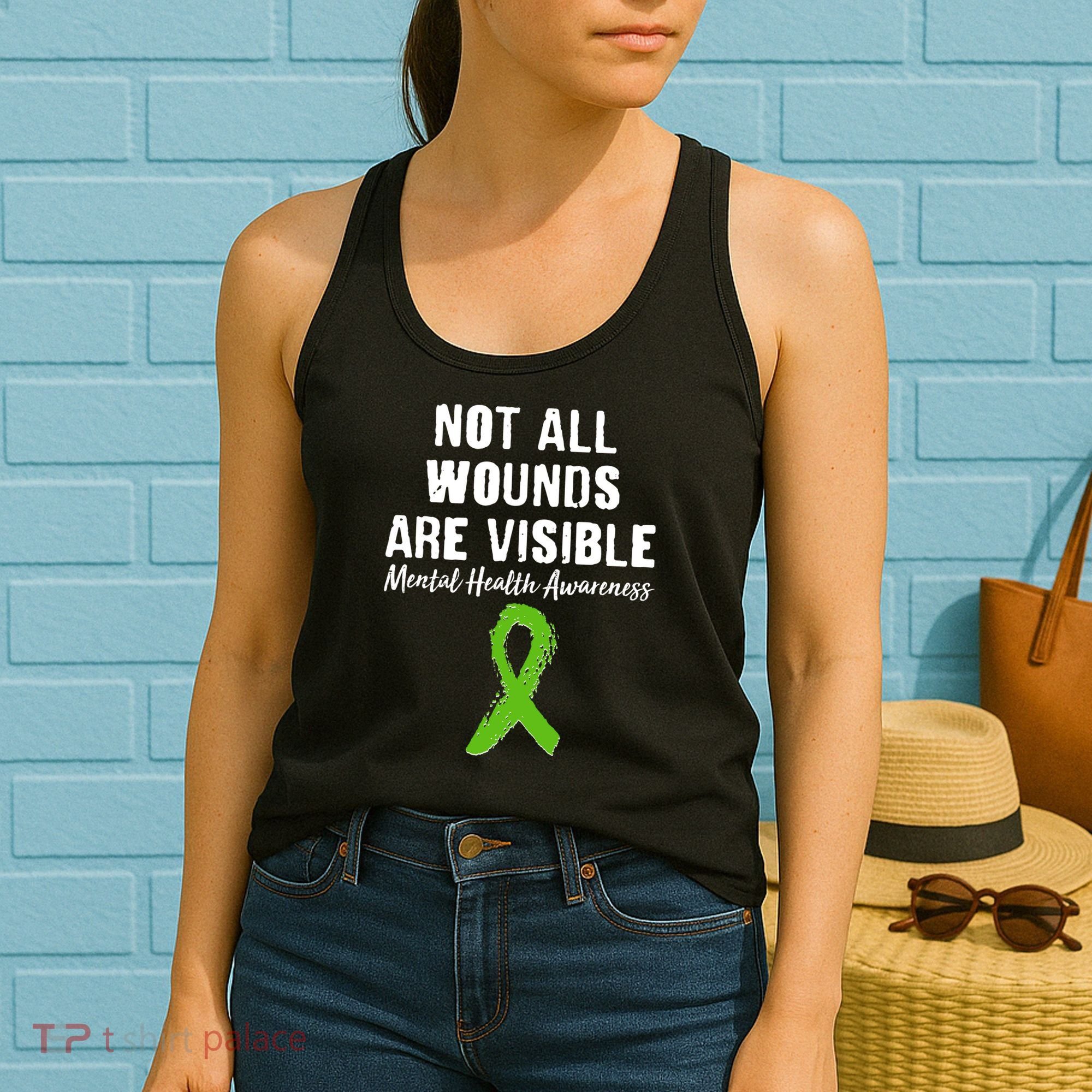 Not All Wounds Are Visible Mental Health Awareness Women's Tank Top