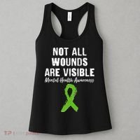 Not All Wounds Are Visible Mental Health Awareness Women's Tank Top thumb 3