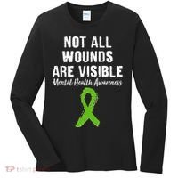 Not All Wounds Are Visible Mental Health Awareness Women's Long Sleeve Shirt thumb 0