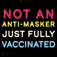 Not An Anti-Masker Just Vaccinated Ornament thumb 1