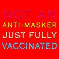 Not An Anti-Masker Just Vaccinated Santa Hat thumb 1
