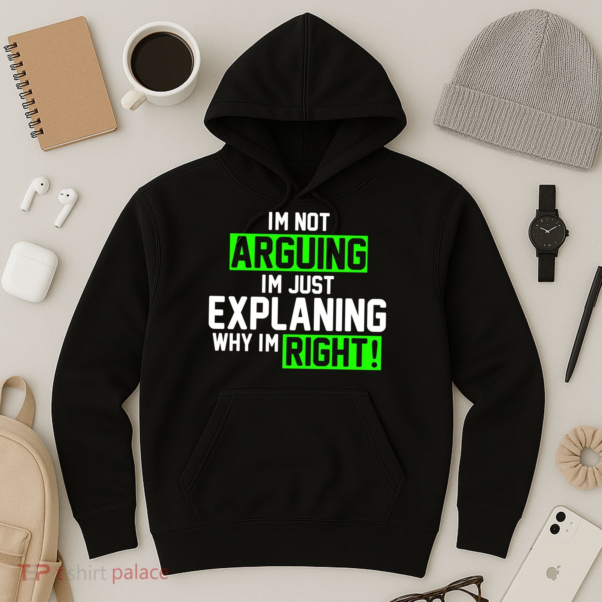 Not Arguing Explaining Why I'm Right Funny Meme Hoodie