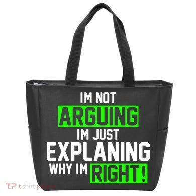 Not Arguing Explaining Why I'm Right Funny Meme Tote Bag