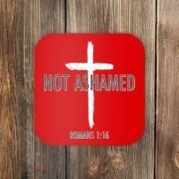 Not Ashamed Romans 1:16 Coaster thumb 0
