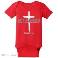 Not Ashamed Romans 1:16 Baby Bodysuit thumb 0