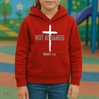 Not Ashamed Romans 1:16 Kids Hoodie thumb 3