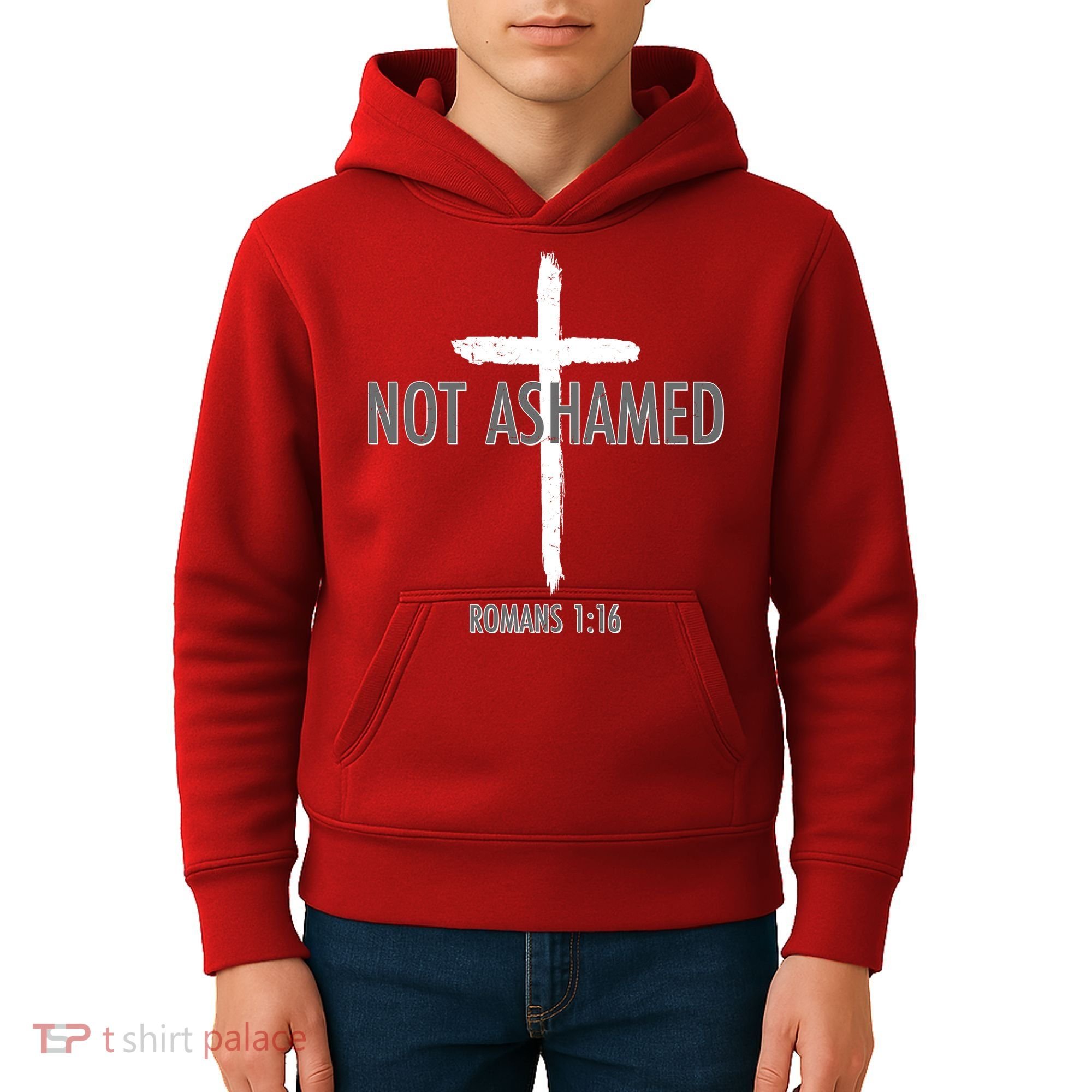 Not Ashamed Romans 1:16 Kids Hoodie