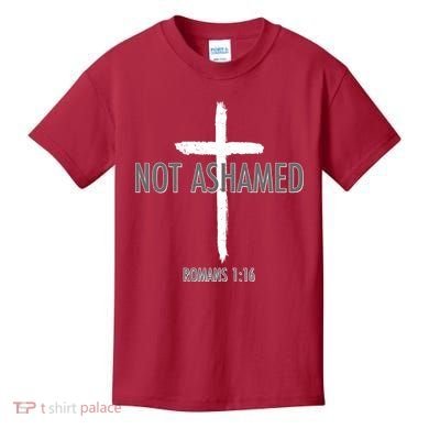 Not Ashamed Romans 1:16 Kids T-Shirt