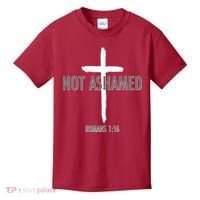 Not Ashamed Romans 1:16 Kids T-Shirt thumb 0