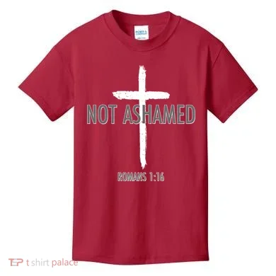 Not Ashamed Romans 1:16 Kids T-Shirt