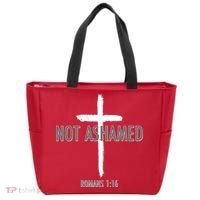 Not Ashamed Romans 1:16 Tote Bag thumb 0