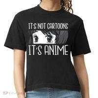Not Cartoons It's Anime Comfort Colors Boxy T-Shirt thumb 0