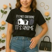 Not Cartoons It's Anime Comfort Colors Boxy T-Shirt thumb 2
