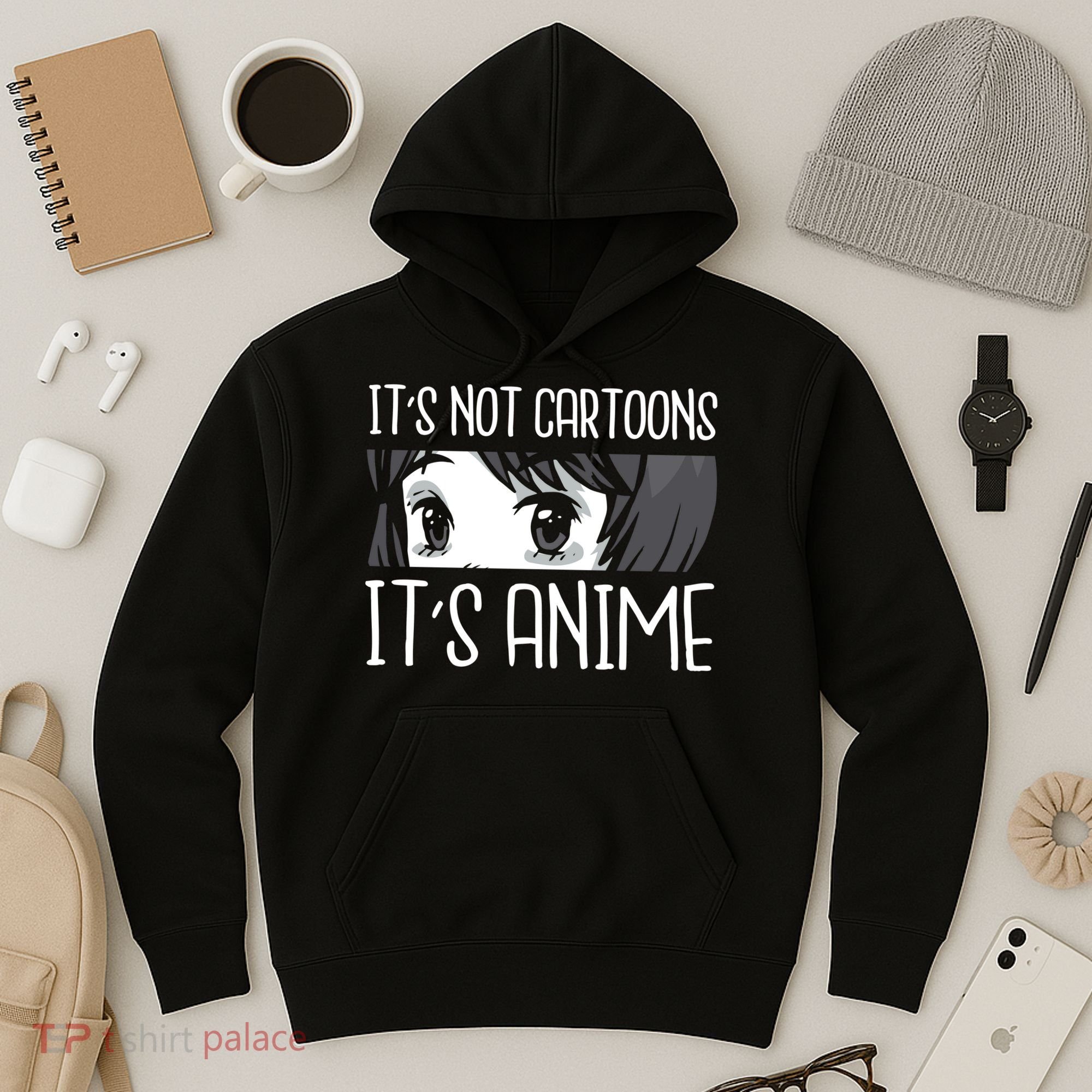 Not Cartoons It's Anime Hoodie