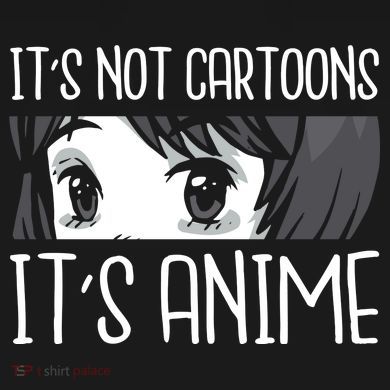 Not Cartoons It's Anime Women's Tri-Blend 3/4-Sleeve Raglan Shirt