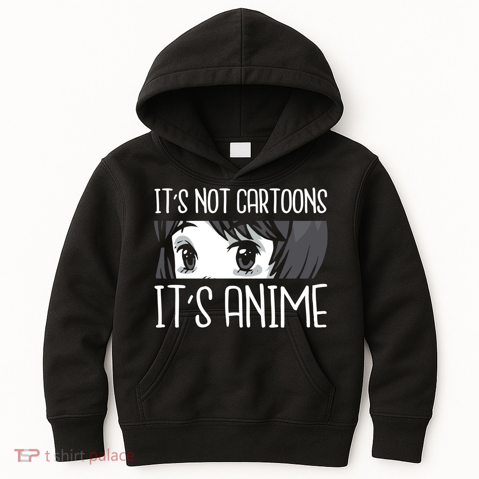 Not Cartoons It's Anime Kids Hoodie