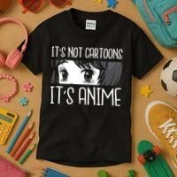 Not Cartoons It's Anime Kids T-Shirt thumb 3