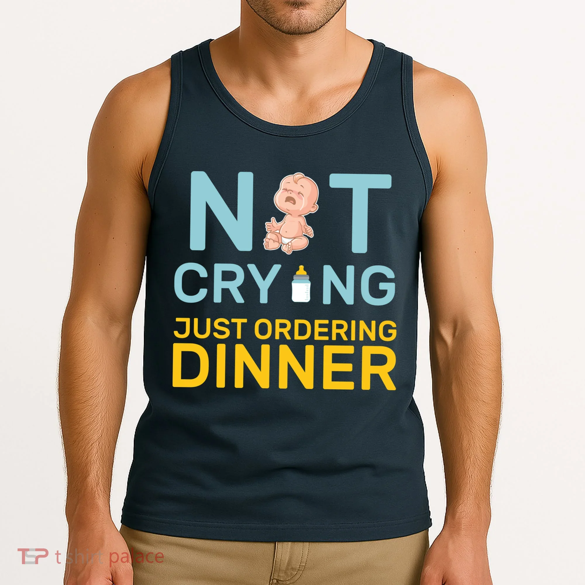 Not Crying Just Ordering Dinner Tank Top
