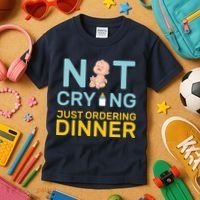 Not Crying Just Ordering Dinner Kids T-Shirt thumb 3