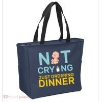 Not Crying Just Ordering Dinner Tote Bag thumb 2