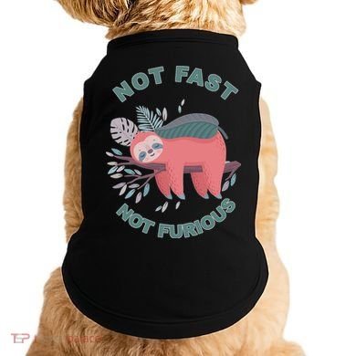 Not Fast Not Furious Sloth Cute Doggie Tank