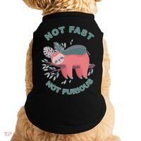 Not Fast Not Furious Sloth Cute Doggie Tank thumb 0