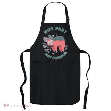 Not Fast Not Furious Sloth Cute Apron