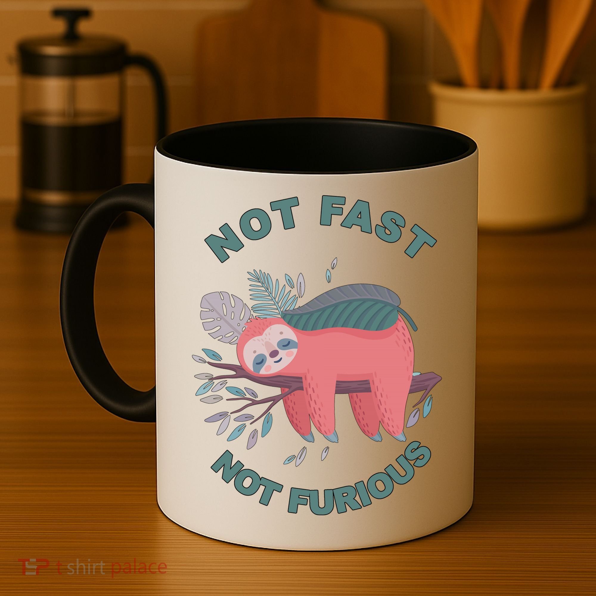 Not Fast Not Furious Sloth Cute Coffee Mug