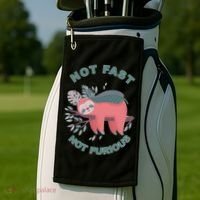 Not Fast Not Furious Sloth Cute Golf Towel thumb 2