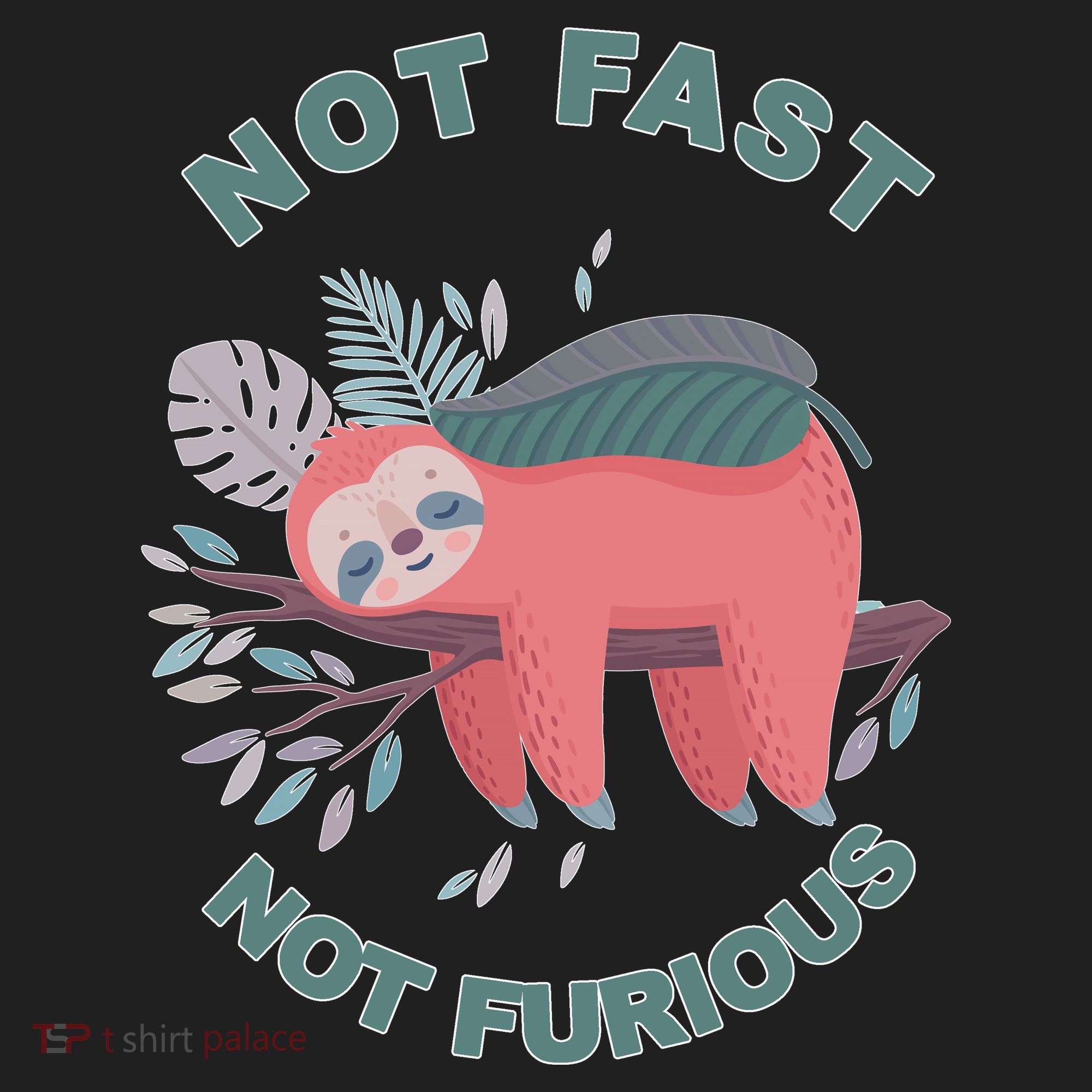 Not Fast Not Furious Sloth Cute Golf Towel