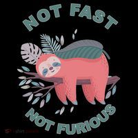 Not Fast Not Furious Sloth Cute Visor thumb 3