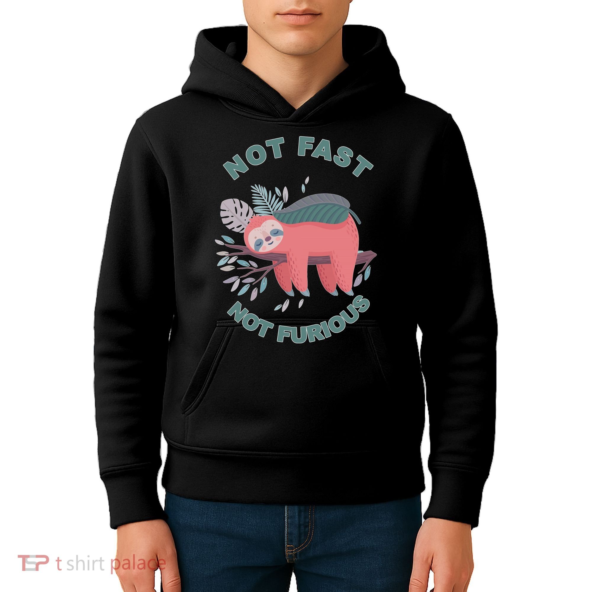 Not Fast Not Furious Sloth Cute Kids Hoodie