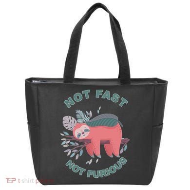 Not Fast Not Furious Sloth Cute Tote Bag