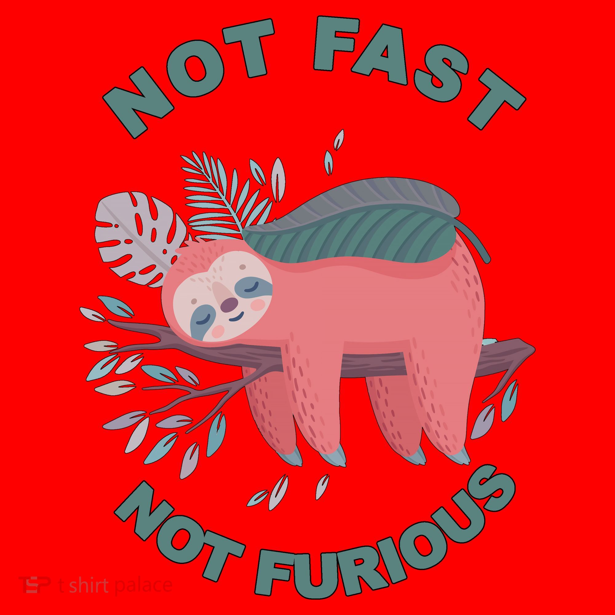 Not Fast Not Furious Sloth Cute Santa Hat