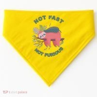 Not Fast Not Furious Sloth Cute USA-Made Doggie Bandana thumb 0