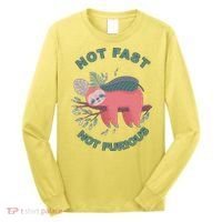 Not Fast Not Furious Sloth Cute Long Sleeve Shirt thumb 0