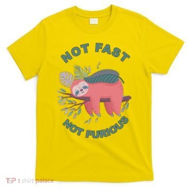 Not Fast Not Furious Sloth Cute T-Shirt