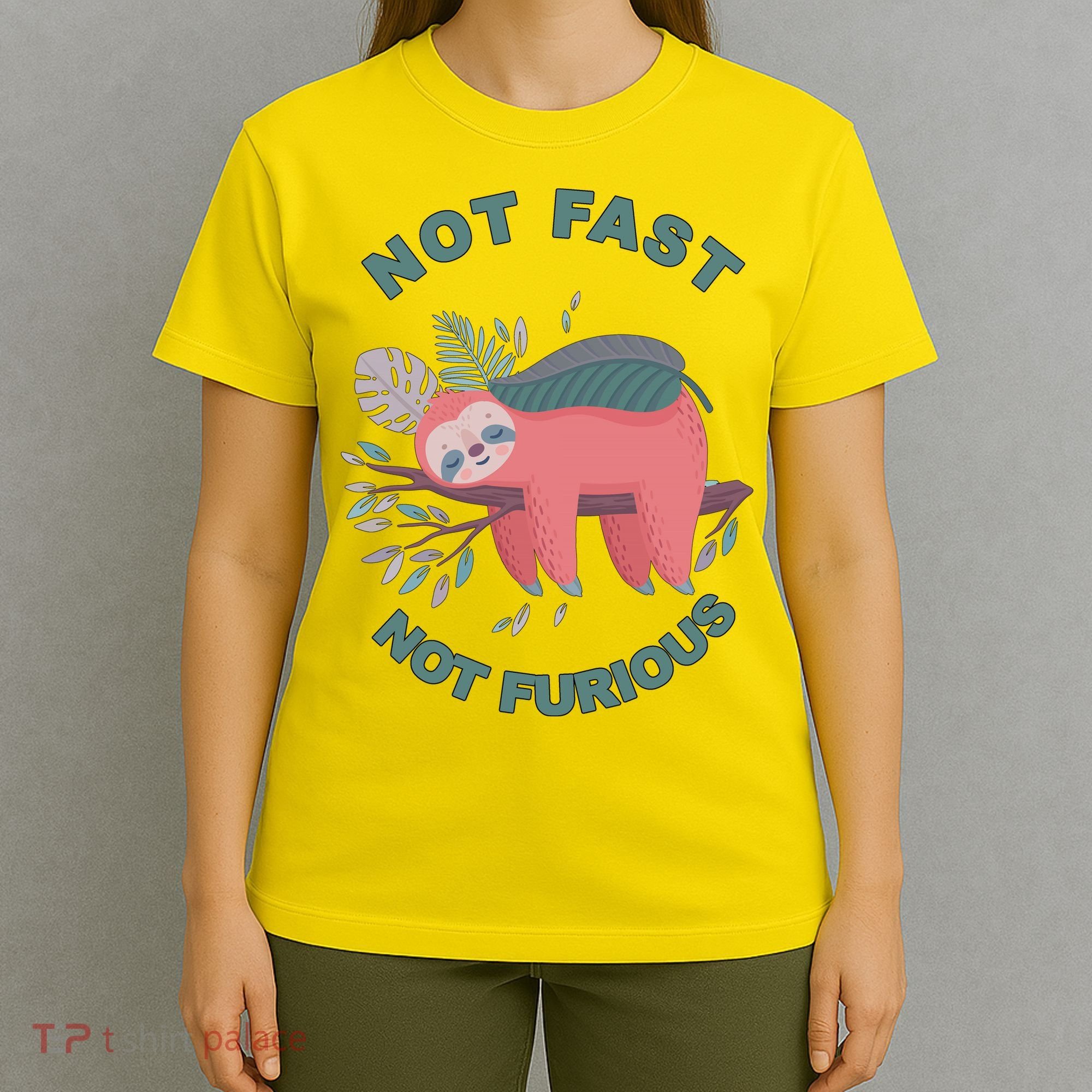 Not Fast Not Furious Sloth Cute T-Shirt