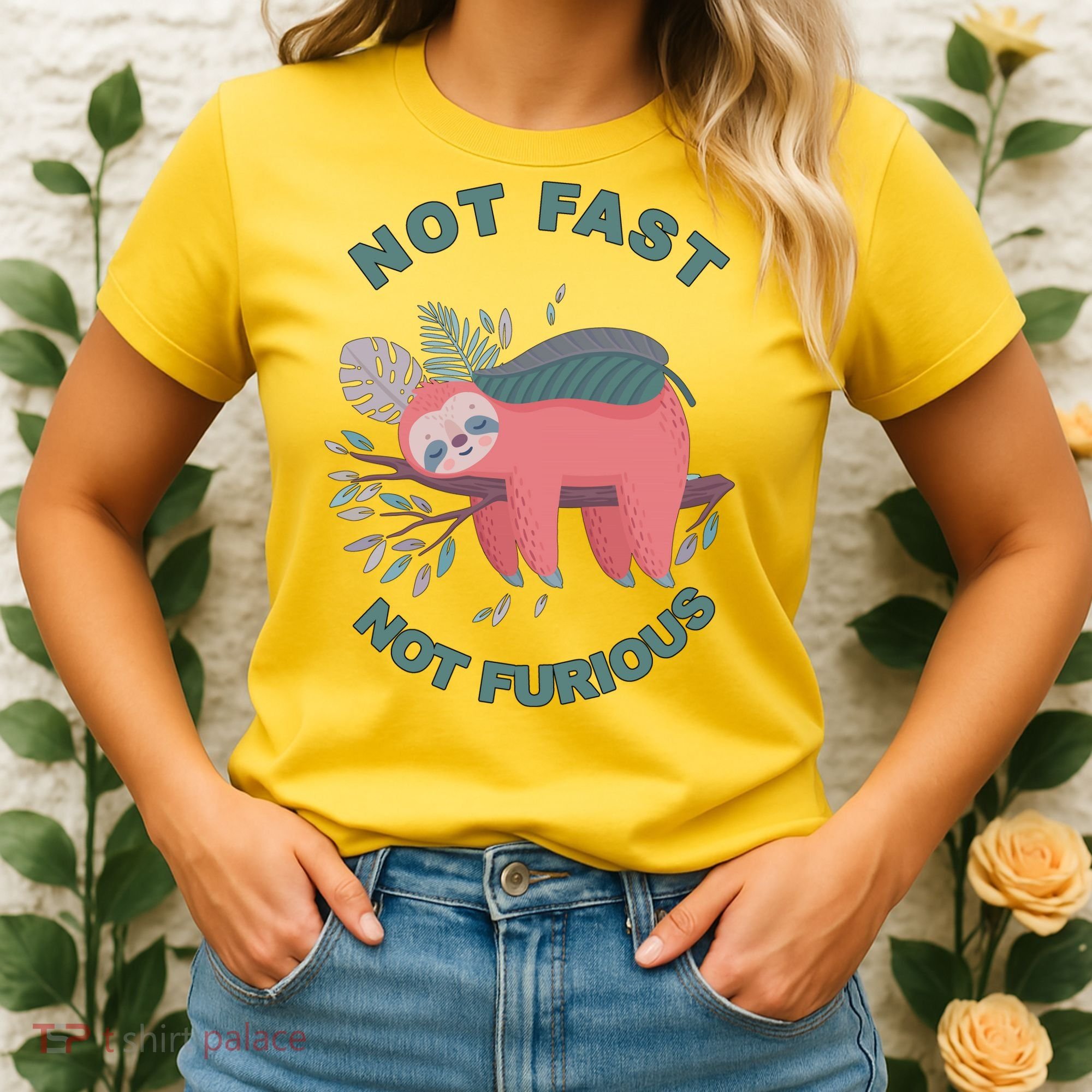 Not Fast Not Furious Sloth Cute Women's T-Shirt