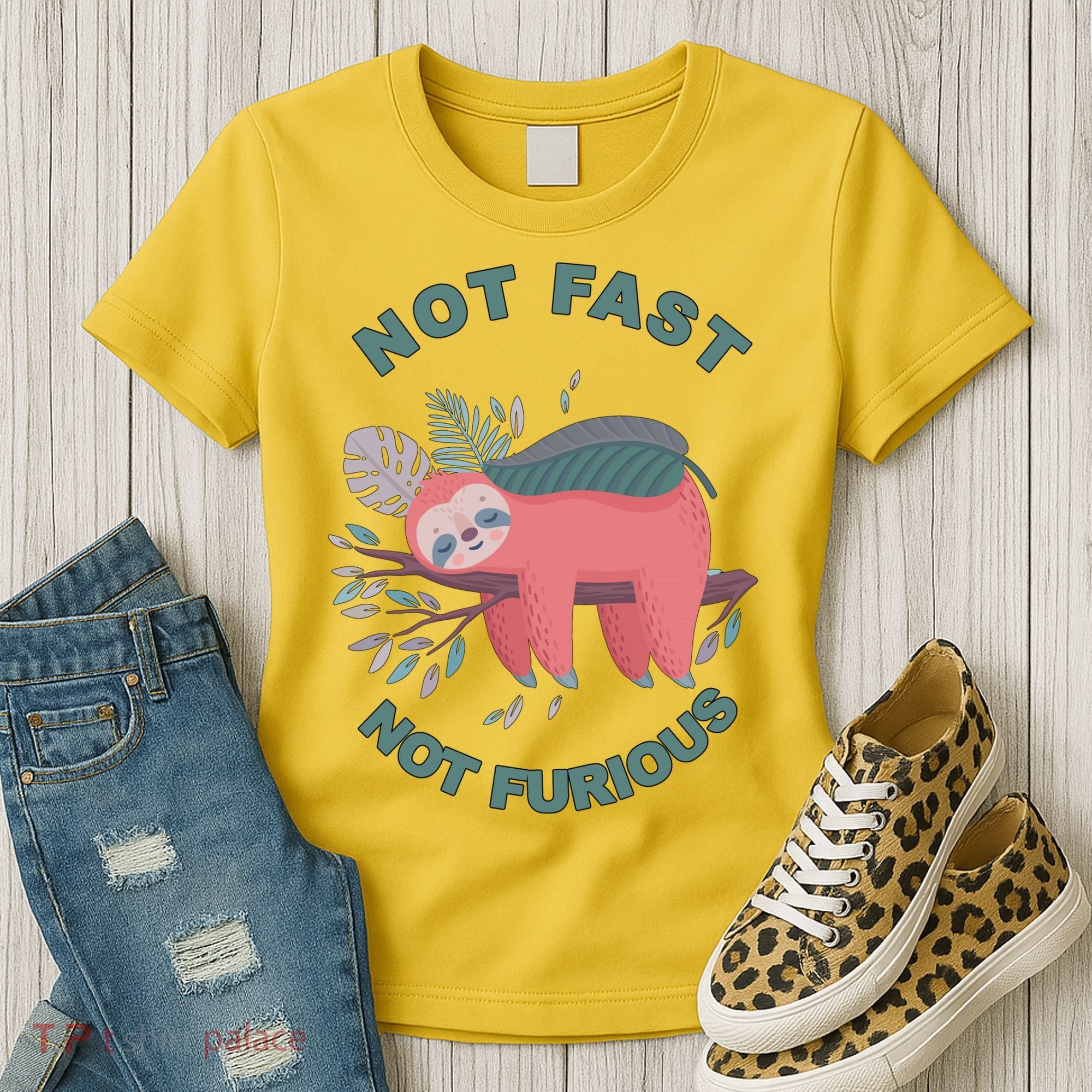 Not Fast Not Furious Sloth Cute Women's T-Shirt