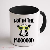 Not In The Moooood Coffee Mug thumb 1