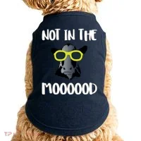 Not In The Moooood Doggie Tank thumb 0