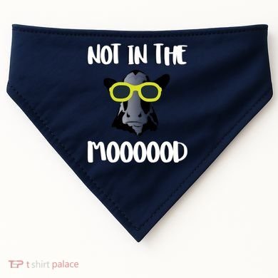 Not In The Moooood USA-Made Doggie Bandana