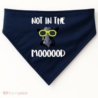 Not In The Moooood USA-Made Doggie Bandana thumb 0