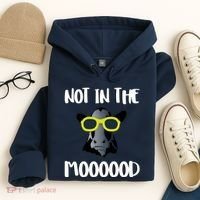 Not In The Moooood Hoodie thumb 4