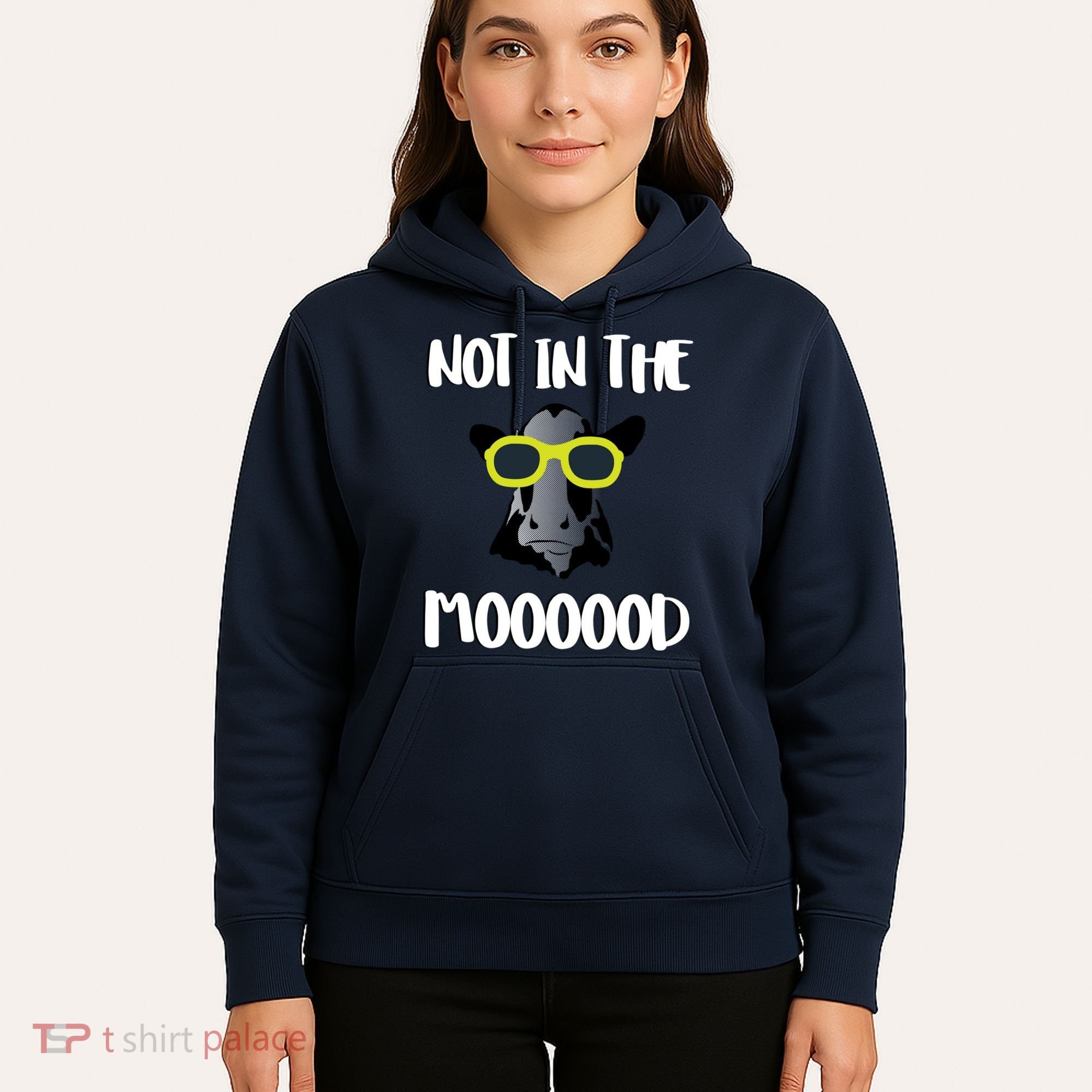 Not In The Moooood Hoodie