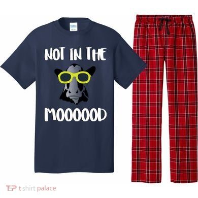 Not In The Moooood Pajama Set