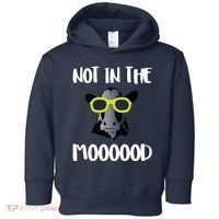 Not In The Moooood Toddler Hoodie thumb 0