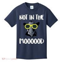Not In The Moooood Kids T-Shirt thumb 0