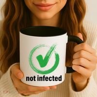 Not Infected Coffee Mug thumb 3